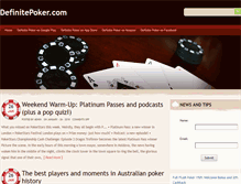Tablet Screenshot of definitepoker.com